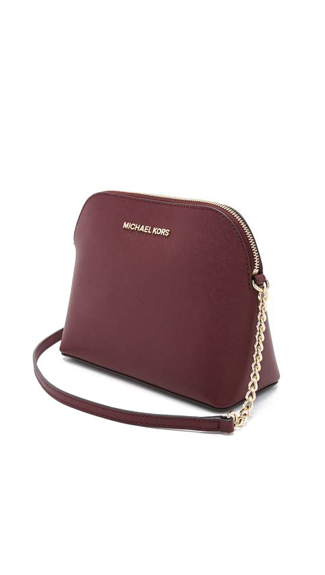 michael kors violet cindy dome crossbody bag purse handbag|michael michael kors cindy large dome crossbody .